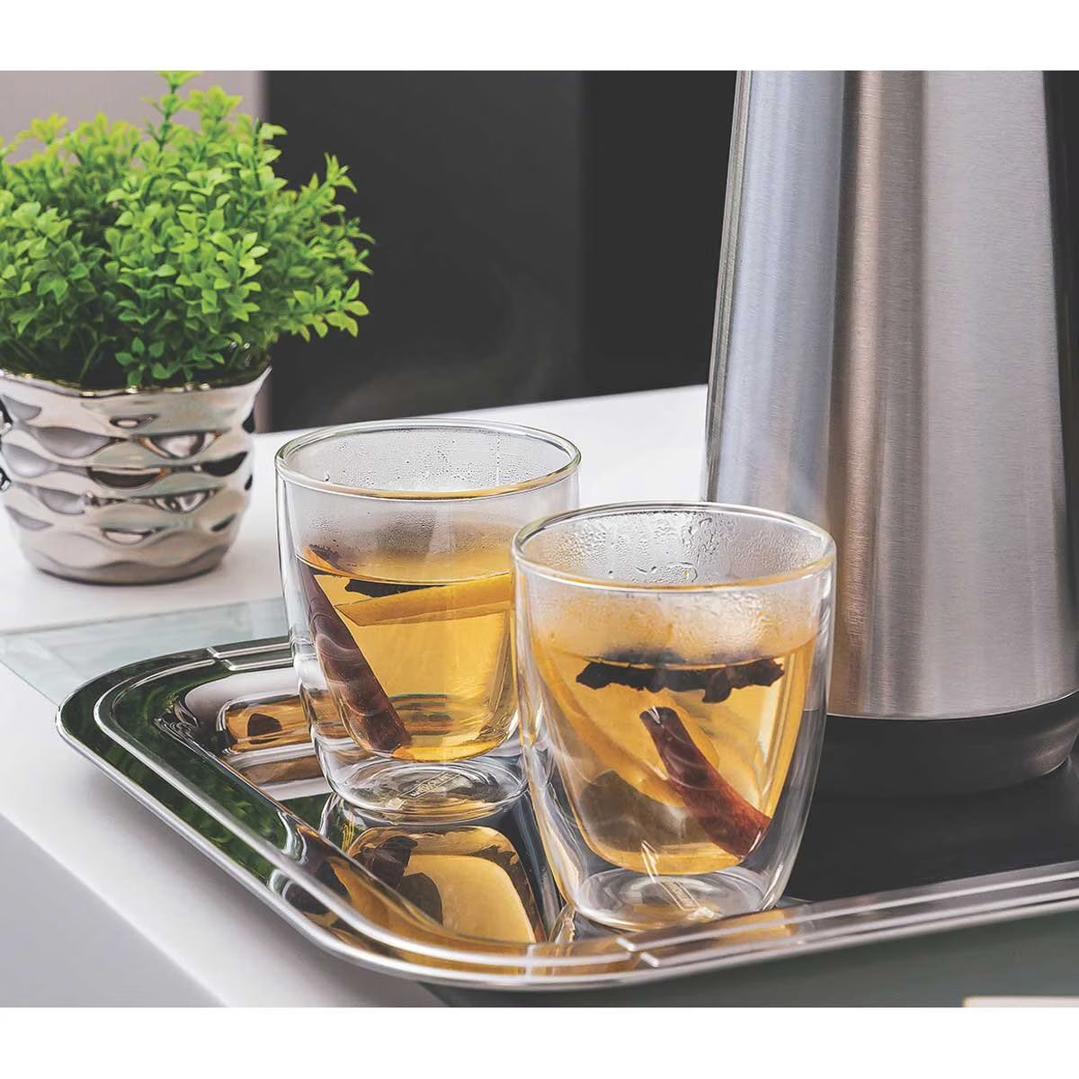 Tramontina Double Walled Glass Set, 270Ml, 8 Piece - Nonynana