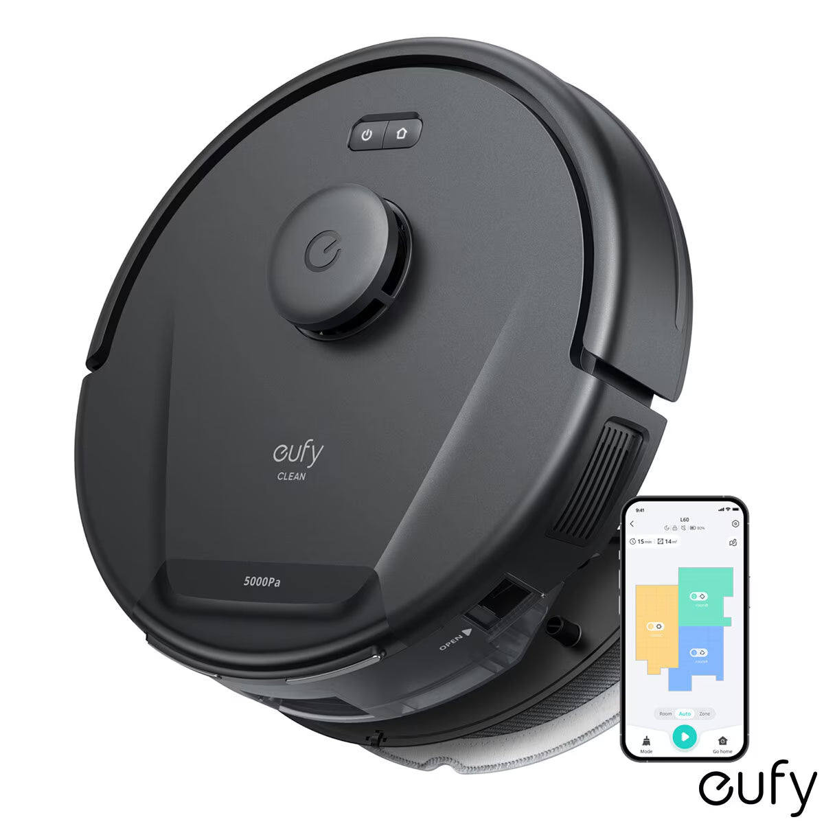 Eufy L60 Hybrid Robot Vacuum with Powerful Suction, Mop, and Ipath Laser Navigation