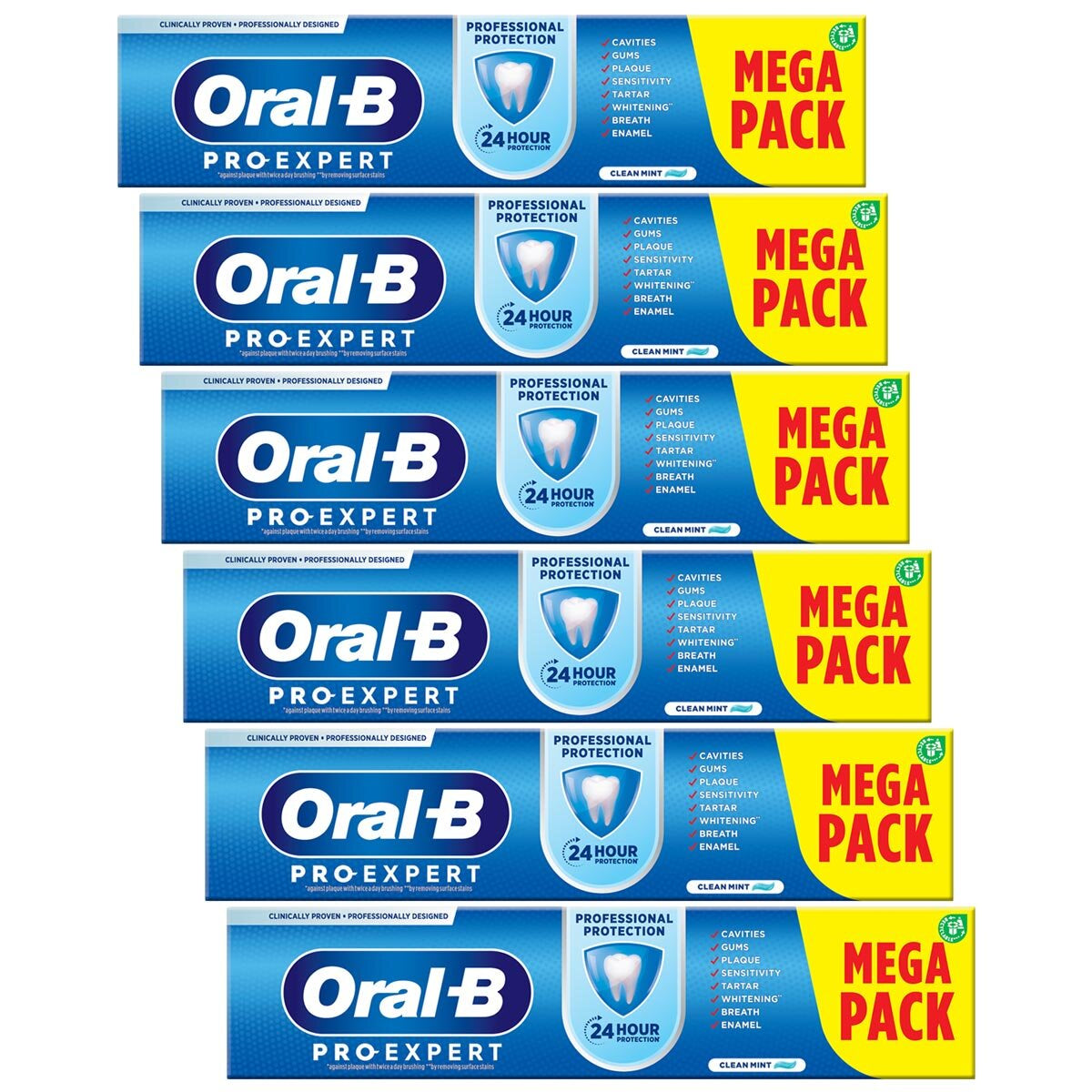 Buy now from NonynanaEssential  Oral-B Pro-Expert Professional Protection Toothpaste, 6 X 125Ml Oral-B