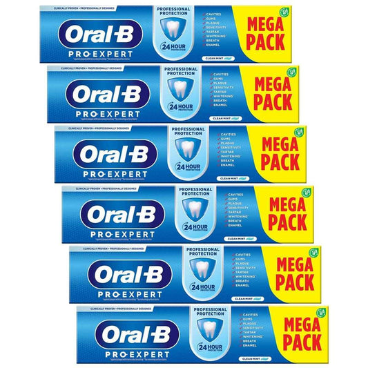 Oral-B Pro-Expert Professional Protection Toothpaste, 6 X 125Ml - Nonynana