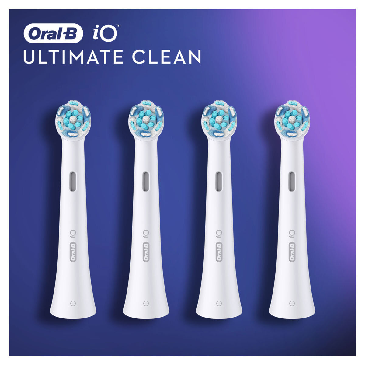 Buy now from NonynanaEssential  Oral B Io Ultimate Clean Brush Heads in White 4 Pack Oral-B