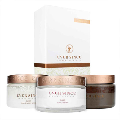 Ever since Spa Trio Gift Set: 100% Pure Dead Sea Mud Mask, Salt Scrub & Body Cream - Nonynana