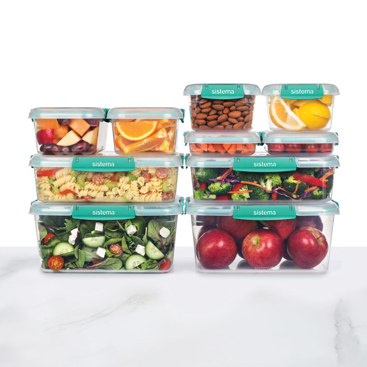 Buy now from NonynanaEssential  Sistema Klip IT plus Food Storage Set, 10 Piece Sistema