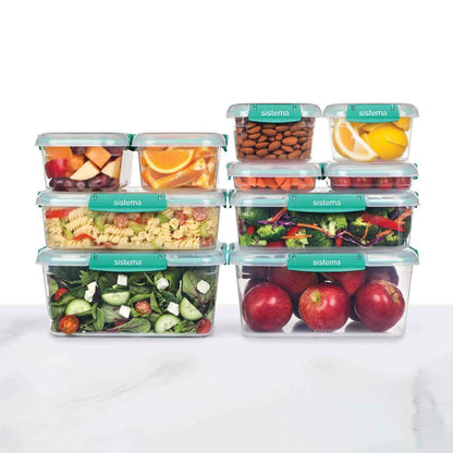 Sistema Klip IT plus Food Storage Set, 10 Piece - Nonynana