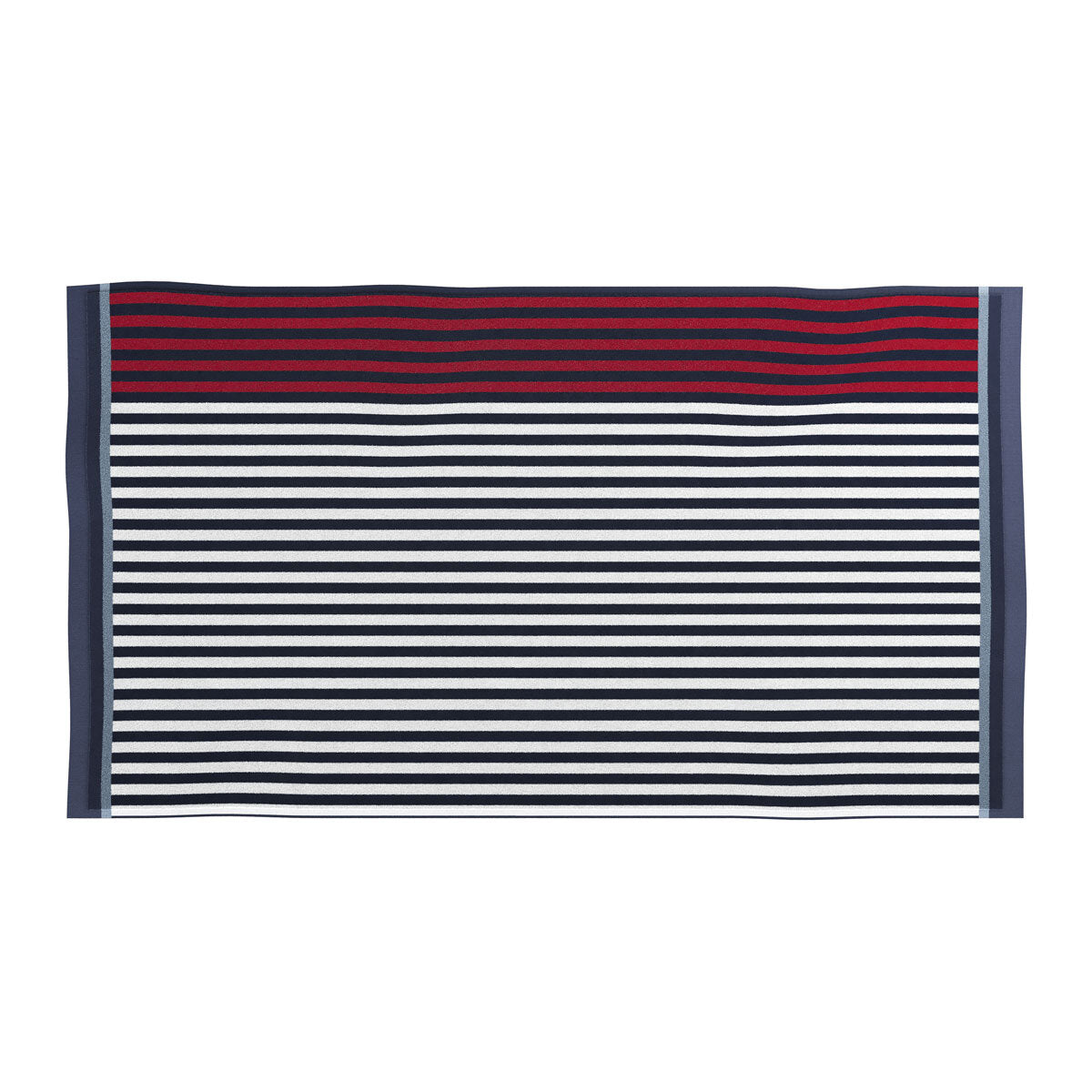 Buy now from NonynanaEssential  Helena Springfield Coastal Navy Bath Sheet Bedeck