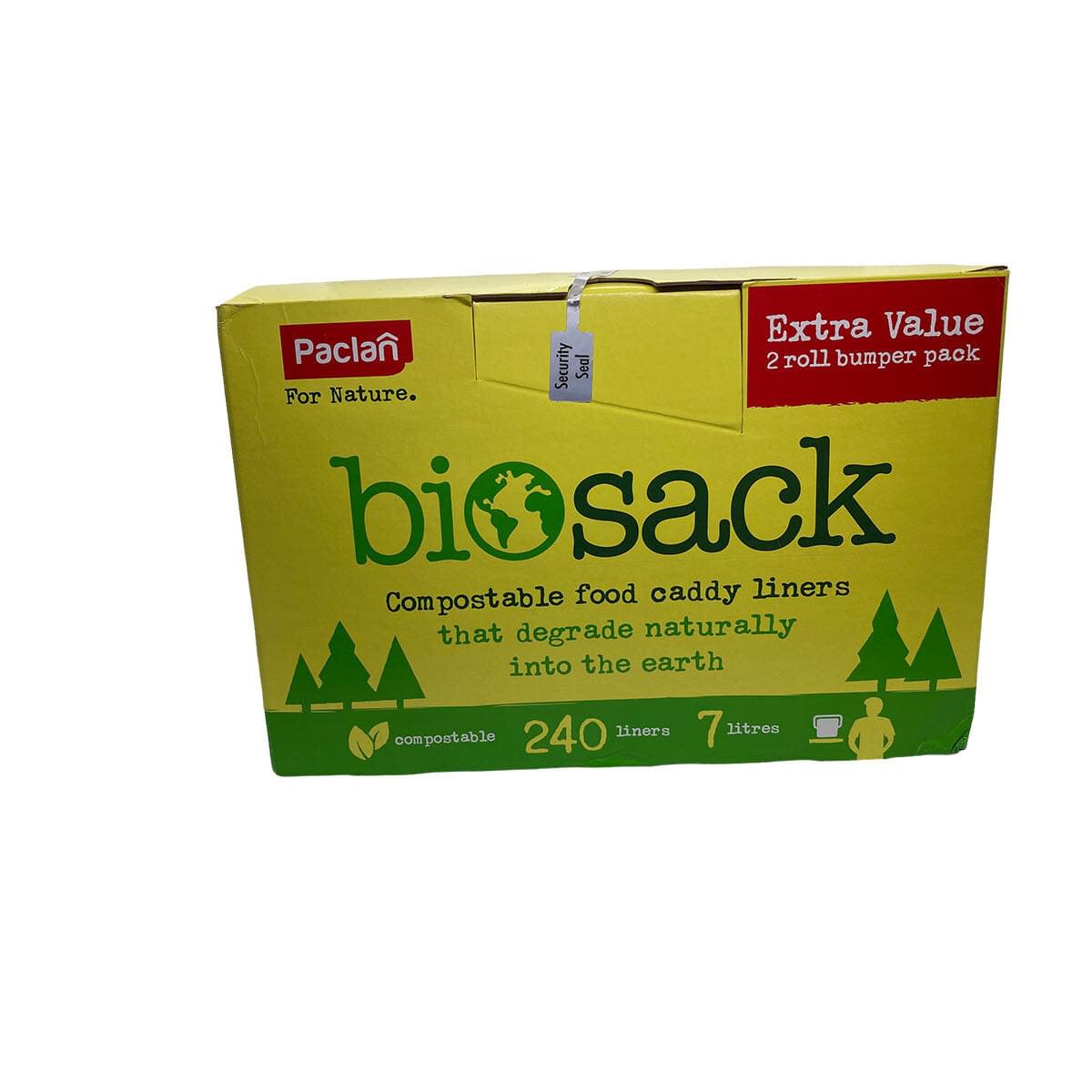 Buy now from NonynanaEssential  Biosack Compostable Food Caddy Liners, 2 X 120 Bags Biosack