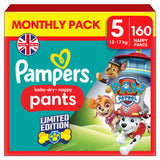 Buy now from NonynanaEssential  Pampers Paw Patrol Baby Dry Nappy Pants Size 5, 160 Pack Pampers