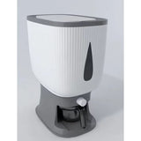 Buy now from NonynanaEssential  Household Rice Dispenser Large Capacity Automatic Rebound Food Grain Storage Container Does not apply