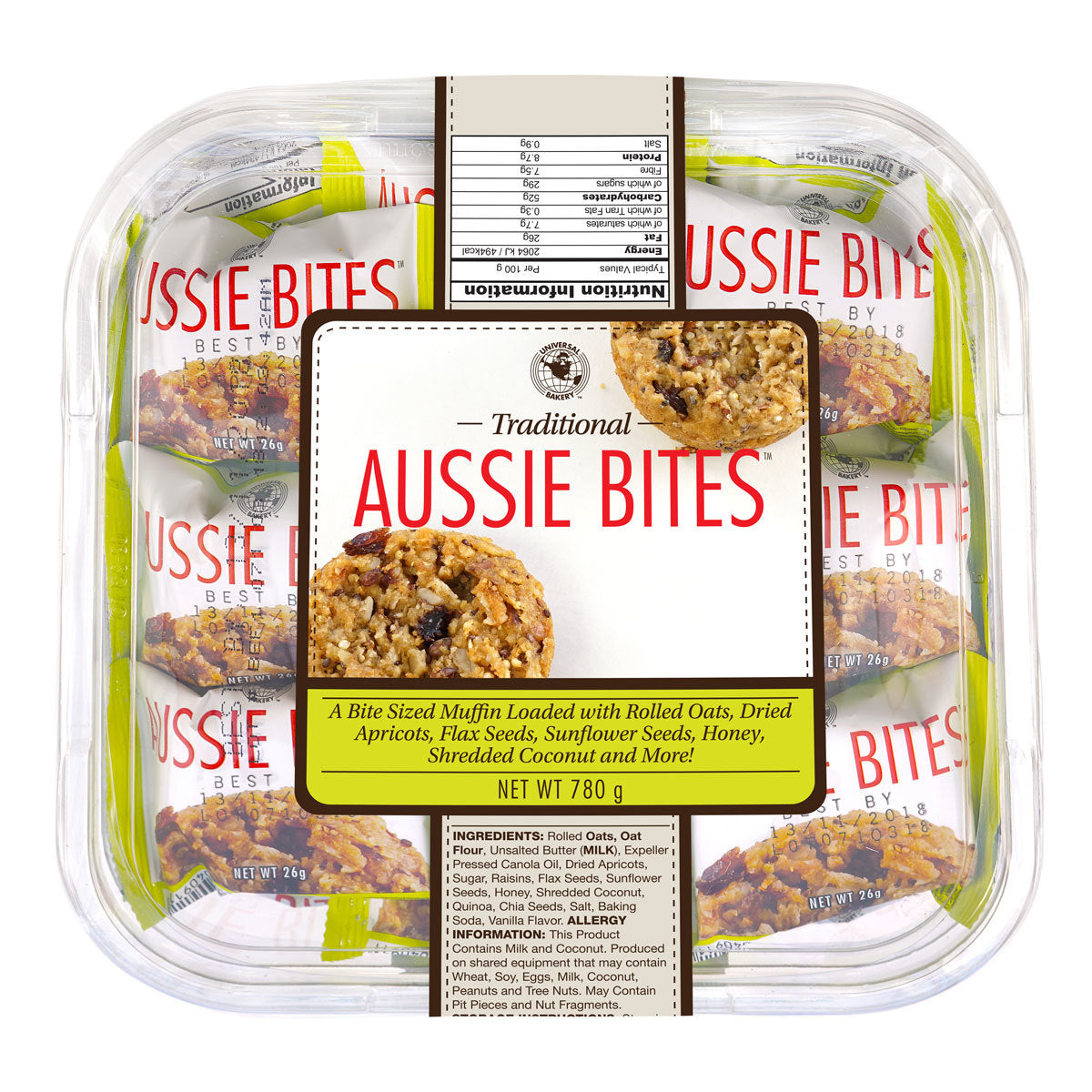 Buy now from NonynanaEssential  Universal Bakery Traditional Aussie Bites, 780G Universal Bakery