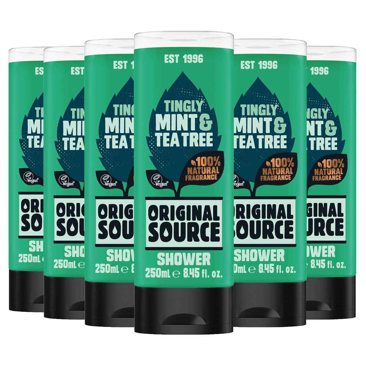 Original Source Shower Gel in 2 Varieties, 6 X 250Ml - Nonynana