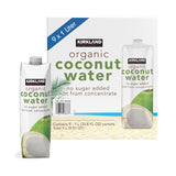 Buy now from NonynanaEssential  Kirkland Signature Organic Coconut Water No Added Sugar, 9 X 1L Kirkland Signature