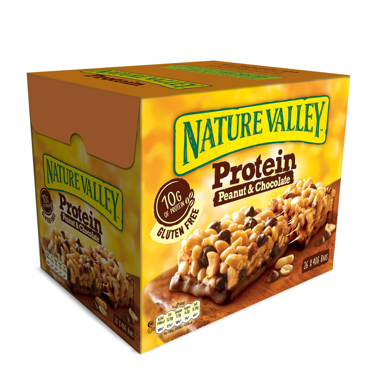 Buy now from NonynanaEssential  Nature Valley Protein Bar Peanut & Chocolate, 26 X 40G Nature Valley