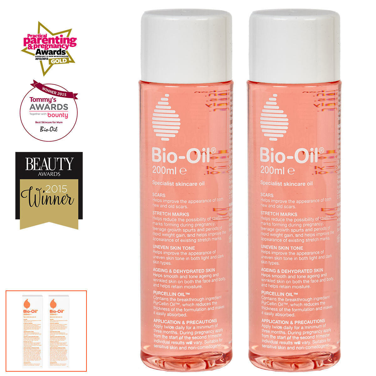 Buy now from NonynanaEssential  Bio-Oil Skincare, 2 X 200Ml Bio-Oil