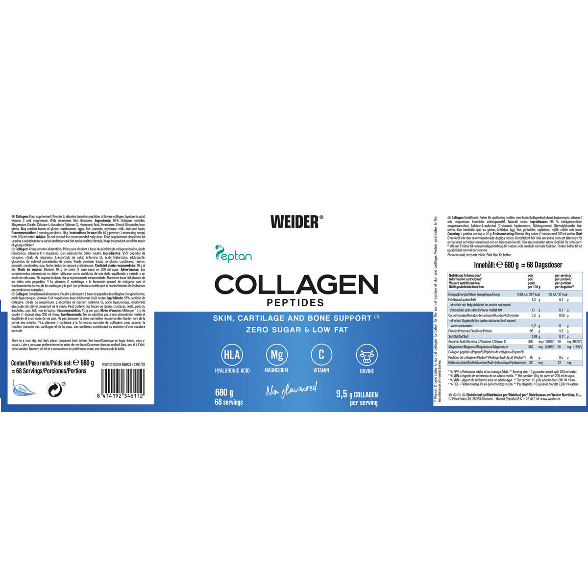 Buy now from NonynanaEssential  Weider Collagen Powder, 680G Weider