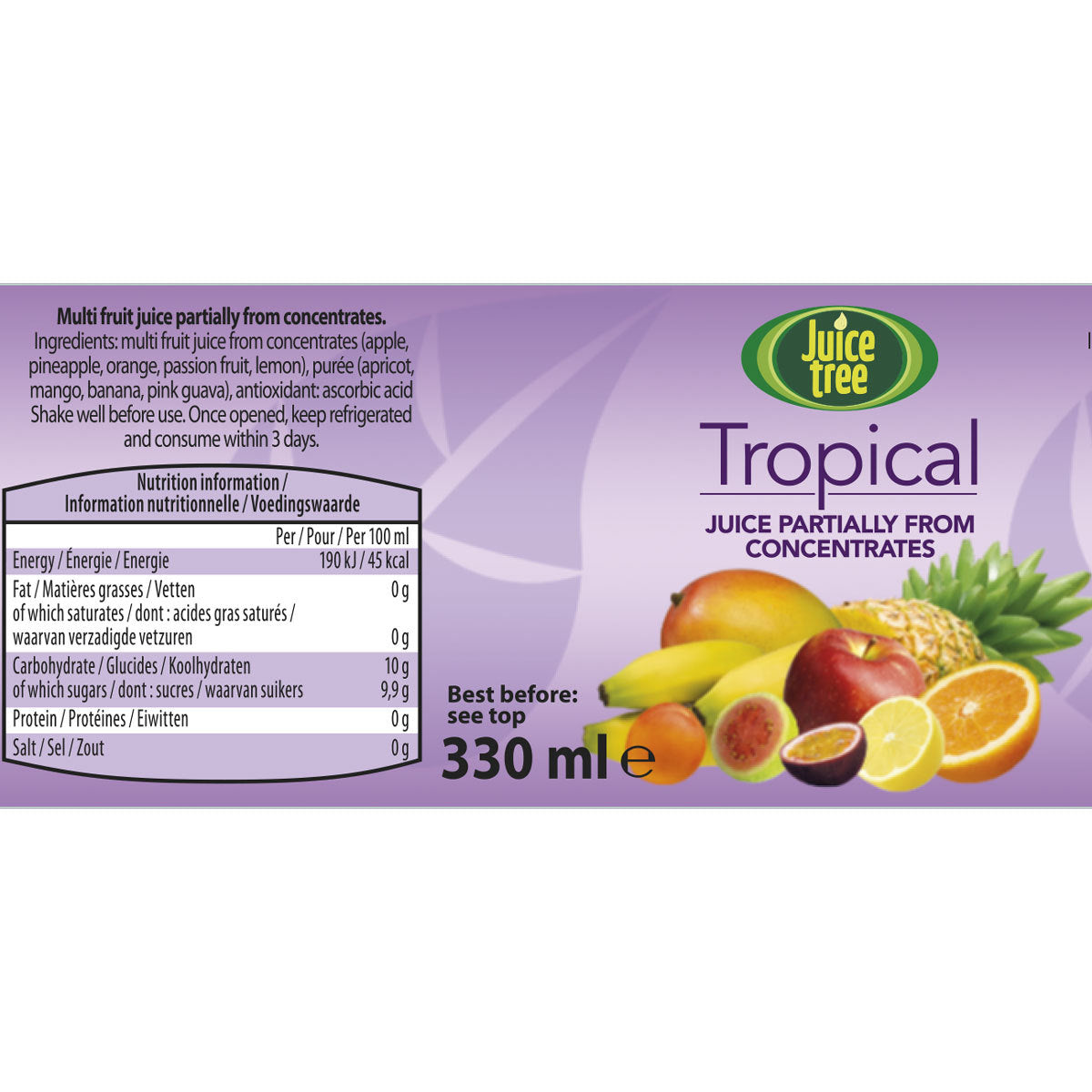 Buy now from NonynanaEssential  Juice Tree Tropical Juice, 12 X 330Ml Juice Tree