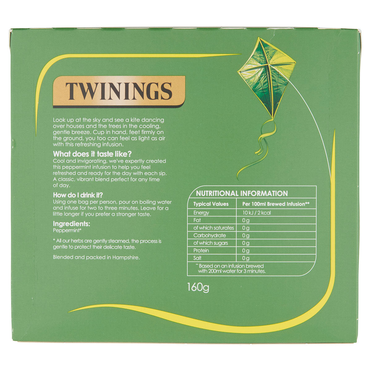 Buy now from NonynanaEssential  Twinings Pure Peppermint Tea Bags, 2 X 80 Tea Bags Twinings