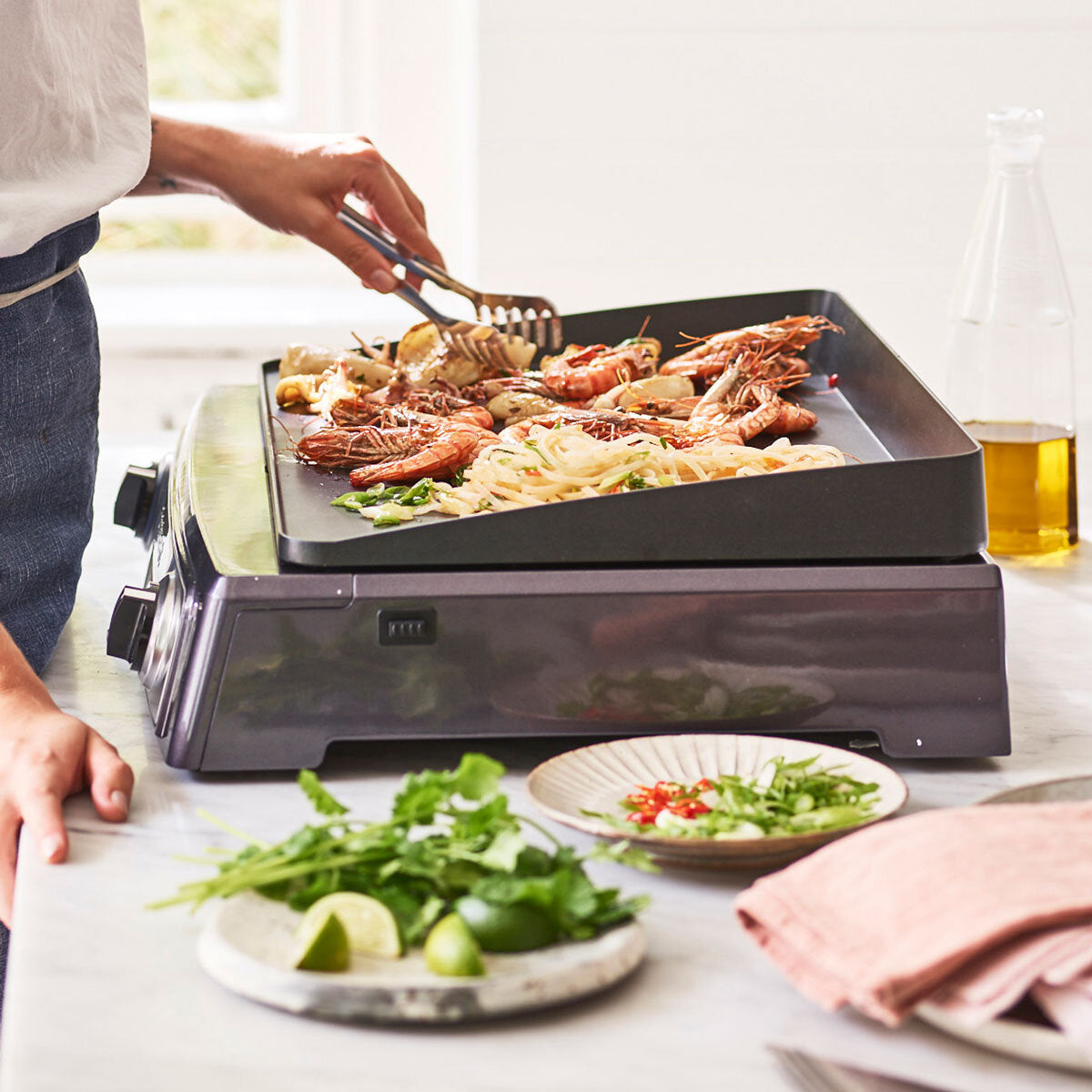 Buy now from NonynanaEssential  Cuisinart Entertaining Grill in Midnight Grey, PL60U Cuisinart