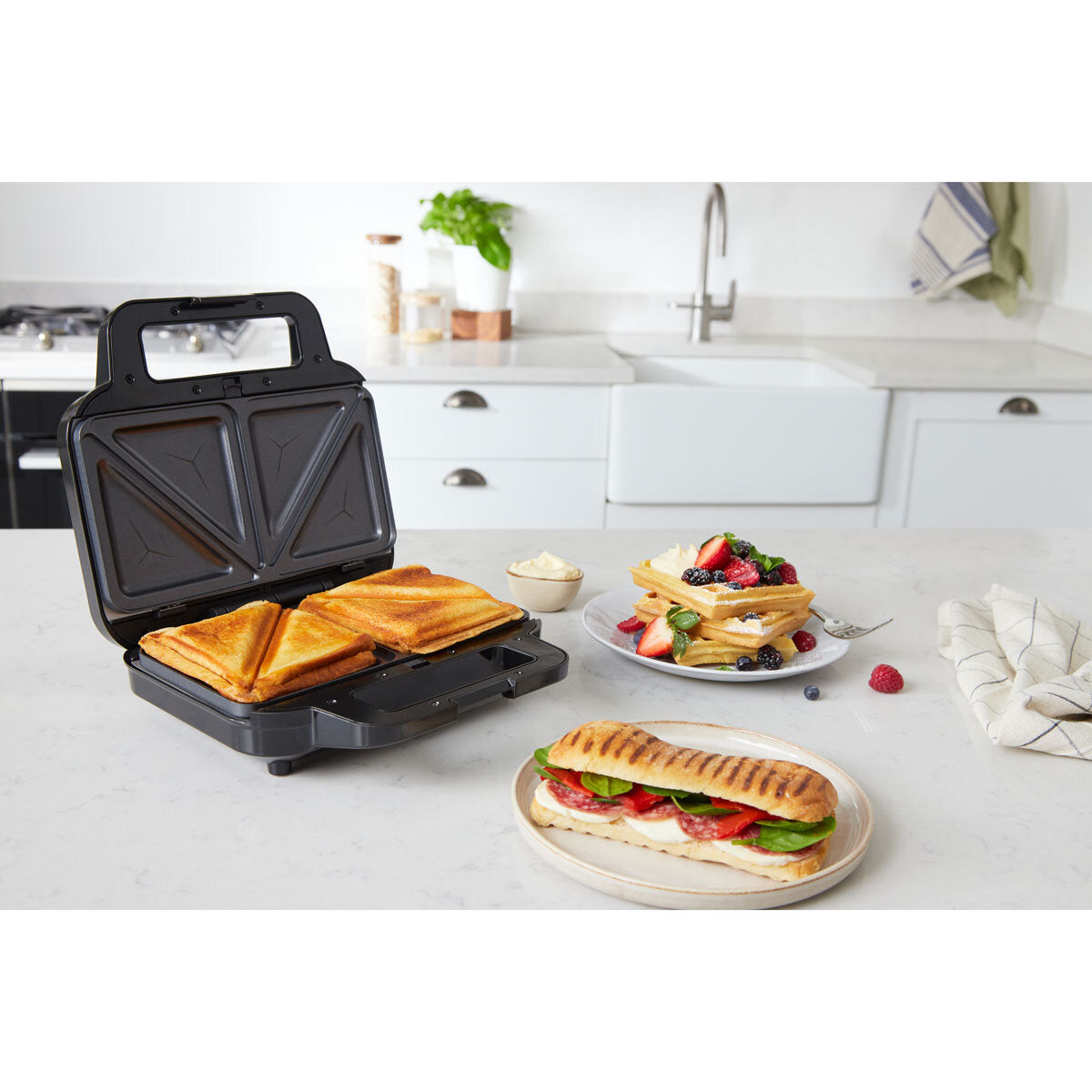 Buy now from NonynanaEssential  Breville 3 in 1 Sandwich, Waffle and Panini Maker, VST098 Breville