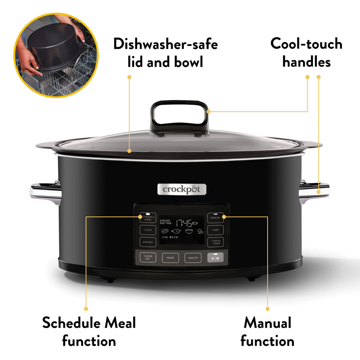 Buy now from NonynanaEssential  Crockpot Timeselect 5.6L Digital Slow Cooker CSC093 Crockpot