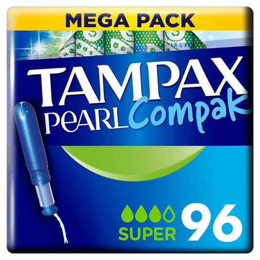 Tampax Pearl Compak Super Tampons, 4 X 24 Pack - Nonynana