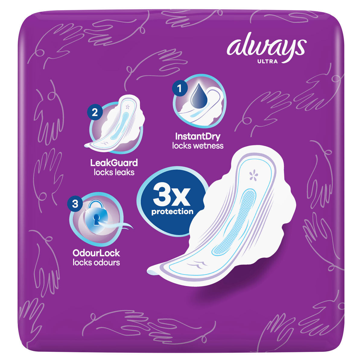 Buy now from NonynanaEssential  Always Ultra Long Size 2 Sanitary Towels with Wings, 48 Pads Always