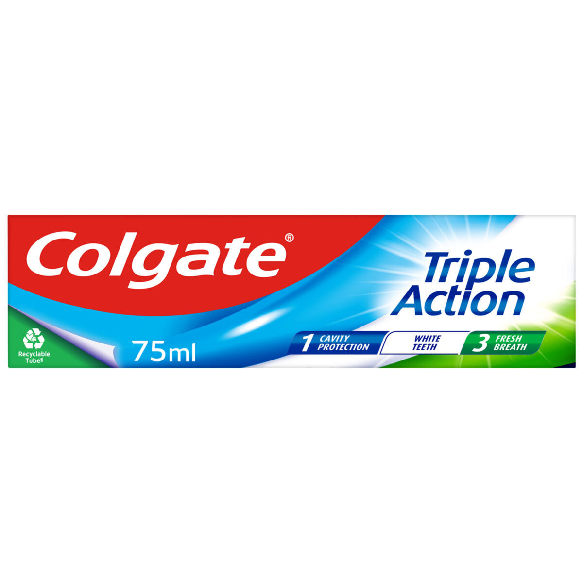 Buy now from NonynanaEssential  Colgate Triple Action Toothpaste, 12 X 75Ml Colgate