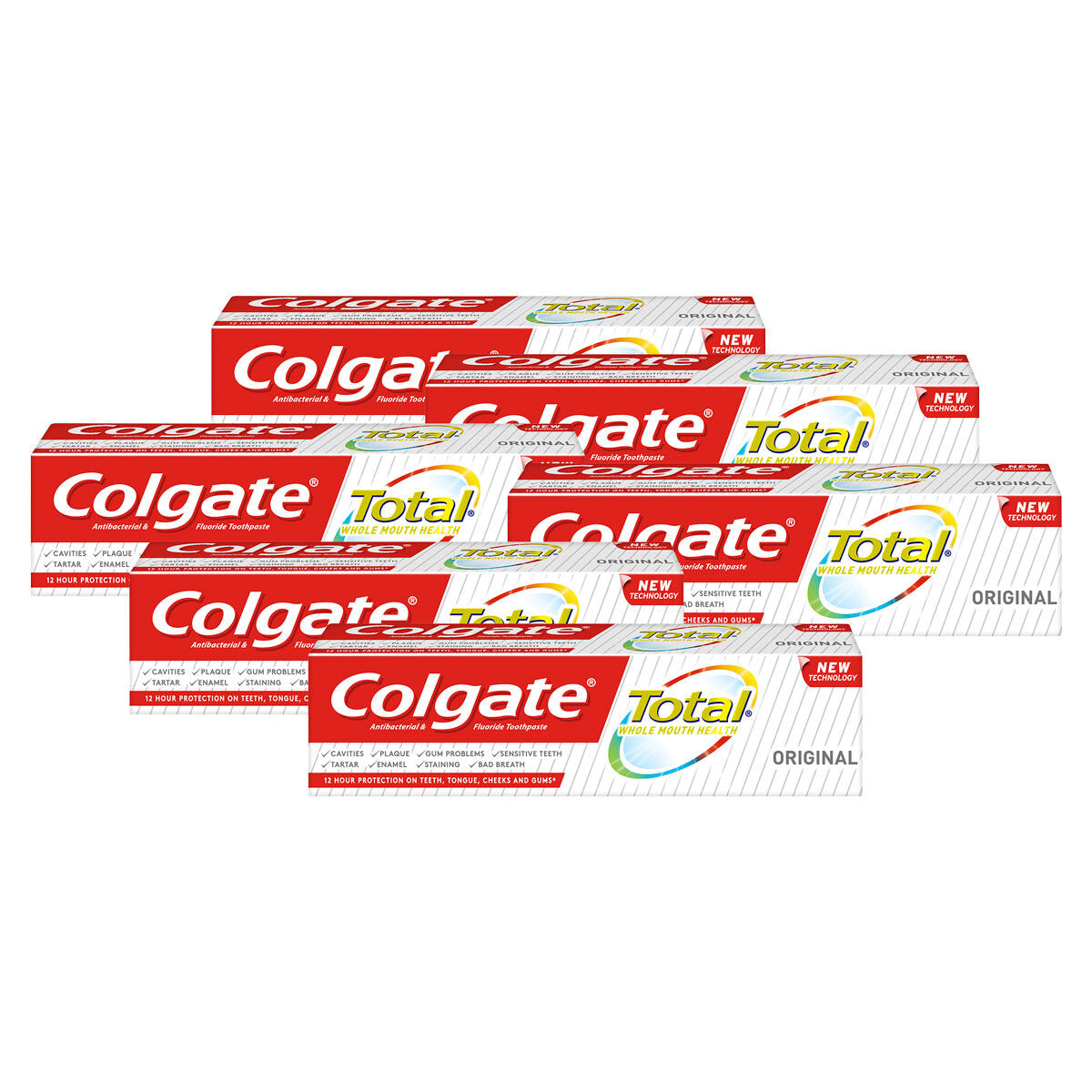 Buy now from NonynanaEssential  Colgate Toothpaste Total Original Care, 6 X 125Ml Colgate