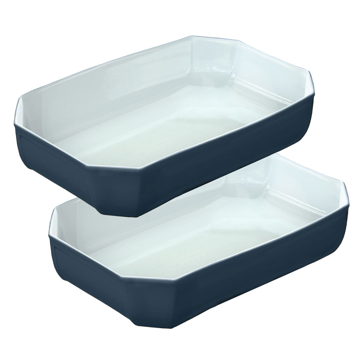 Buy now from NonynanaEssential  Pyrex Colour'S 3.2L Glass Dish, Set of 2 in Grey Pyrex