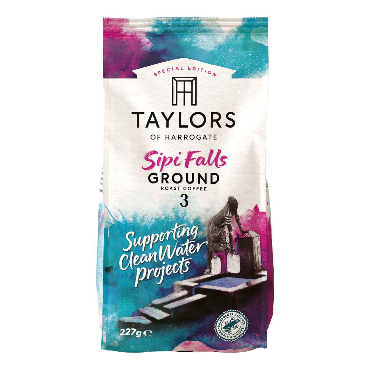 Buy now from NonynanaEssential  Taylors of Harrogate Sipi Falls Ground Coffee, 3 X 227G Taylors of Harrogate