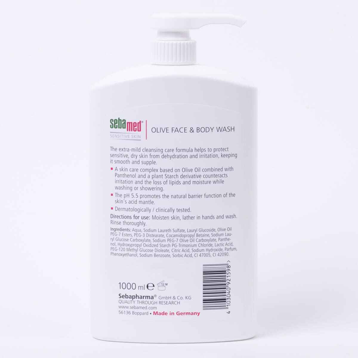 Sebamed Face & Body Wash, 1L - Nonynana