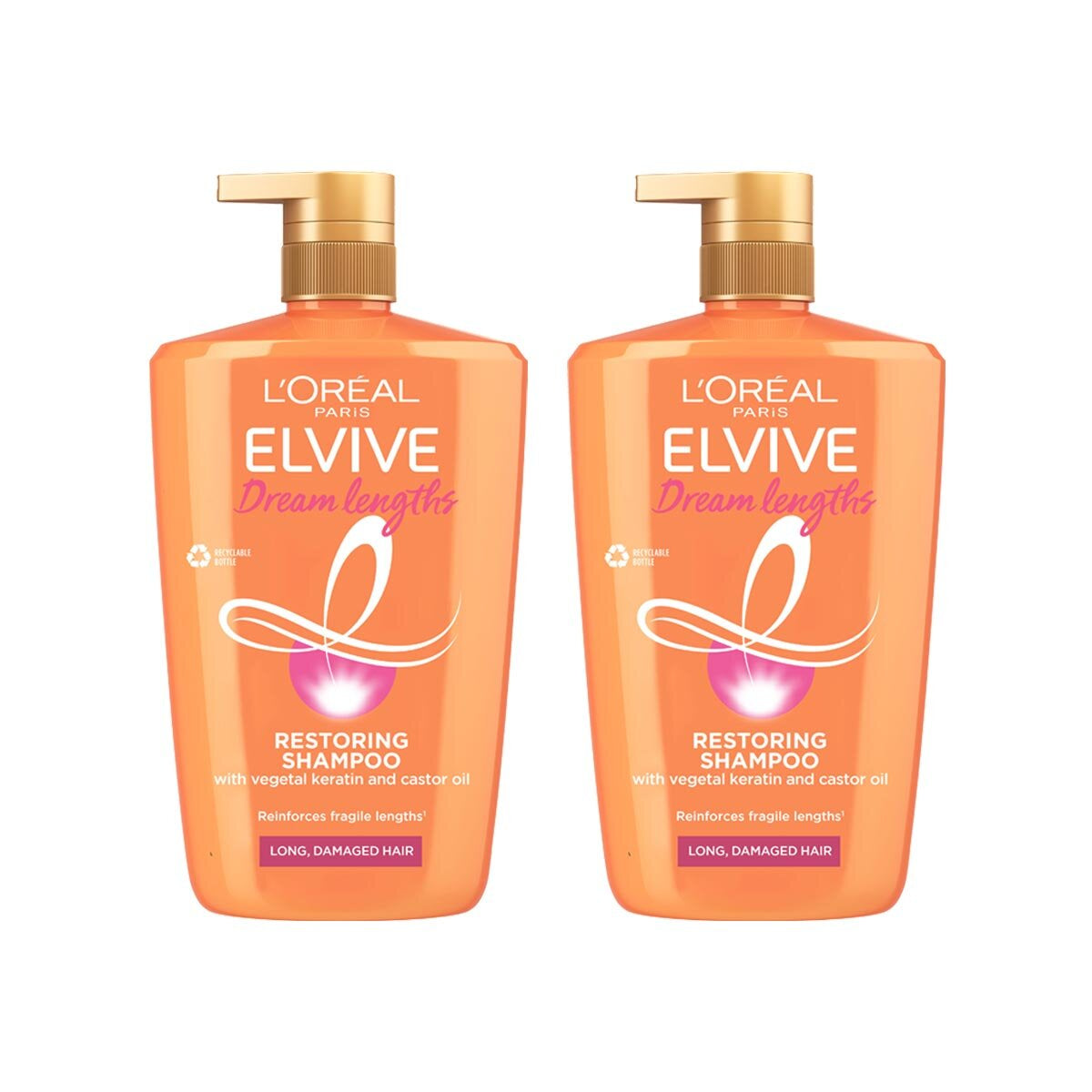 Buy now from NonynanaEssential  L'Oreal Elvive Dream Lengths Shampoo, 2 X 1L L'oreal