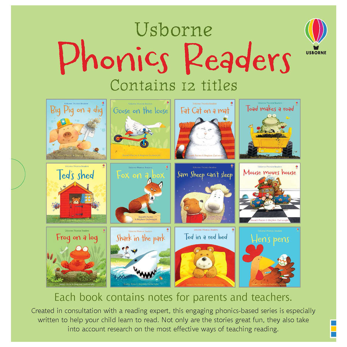 Buy now from NonynanaEssential  Usborne Phonics 12 Book Set (3+ Years) Usborne