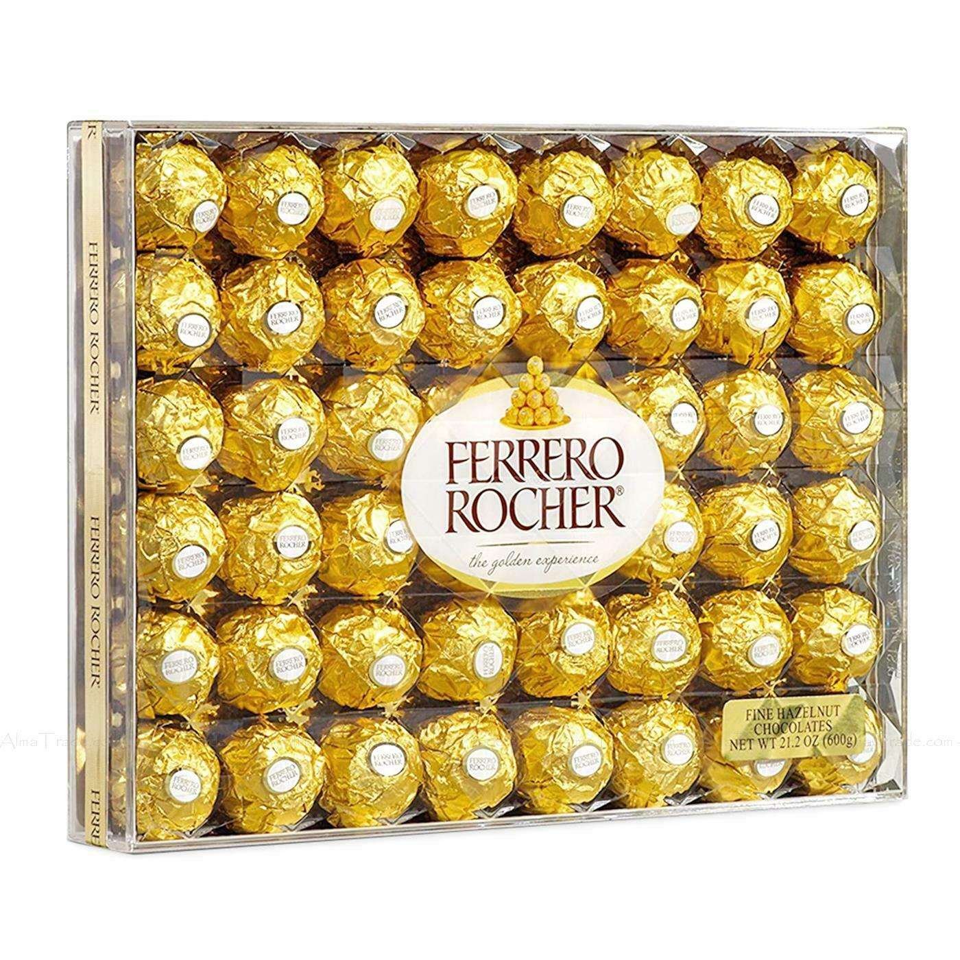 Buy now from NonynanaEssential Candy & Chocolate Ferrero Rocher 48 Piece Chocolate Gift Box, 600g Ferrero Rocher