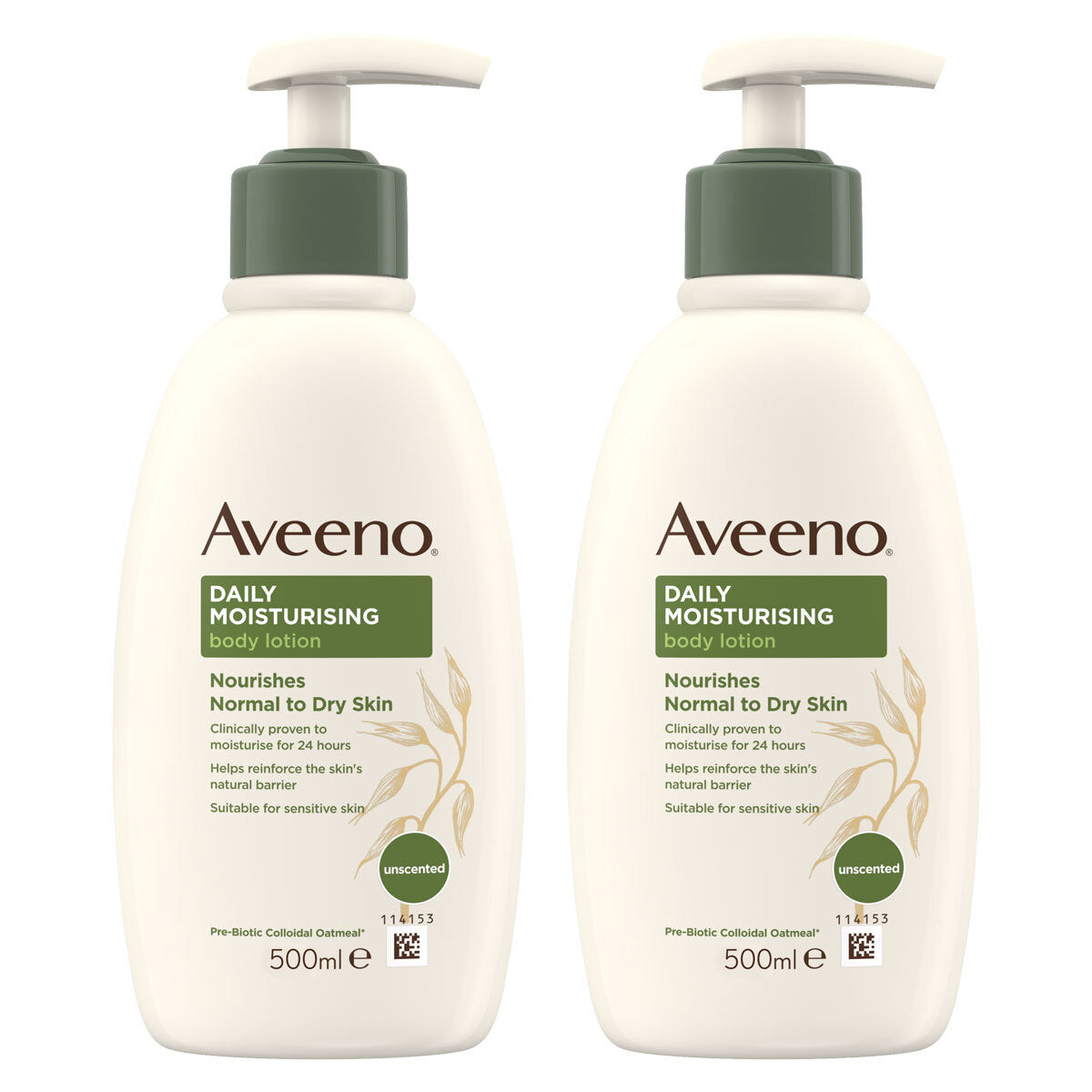 Buy now from NonynanaEssential  Aveeno Daily Moisturising Body Lotion, 2 X 500Ml Aveeno