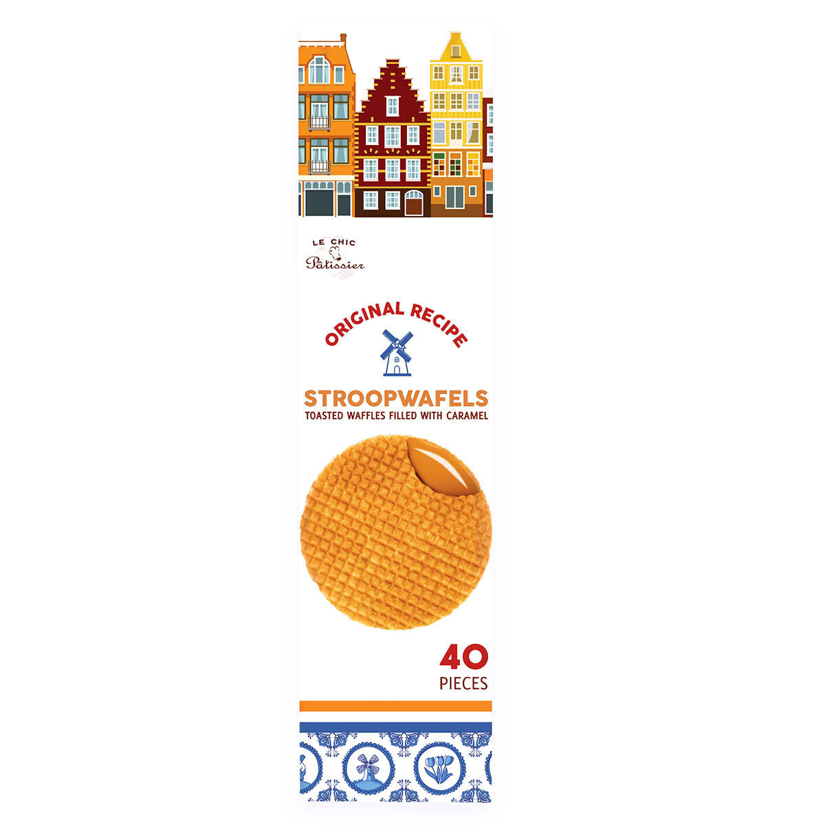 Buy now from NonynanaEssential  Le Chic Patissier Stroopwafels, 40 Pack Le Chic Patissier