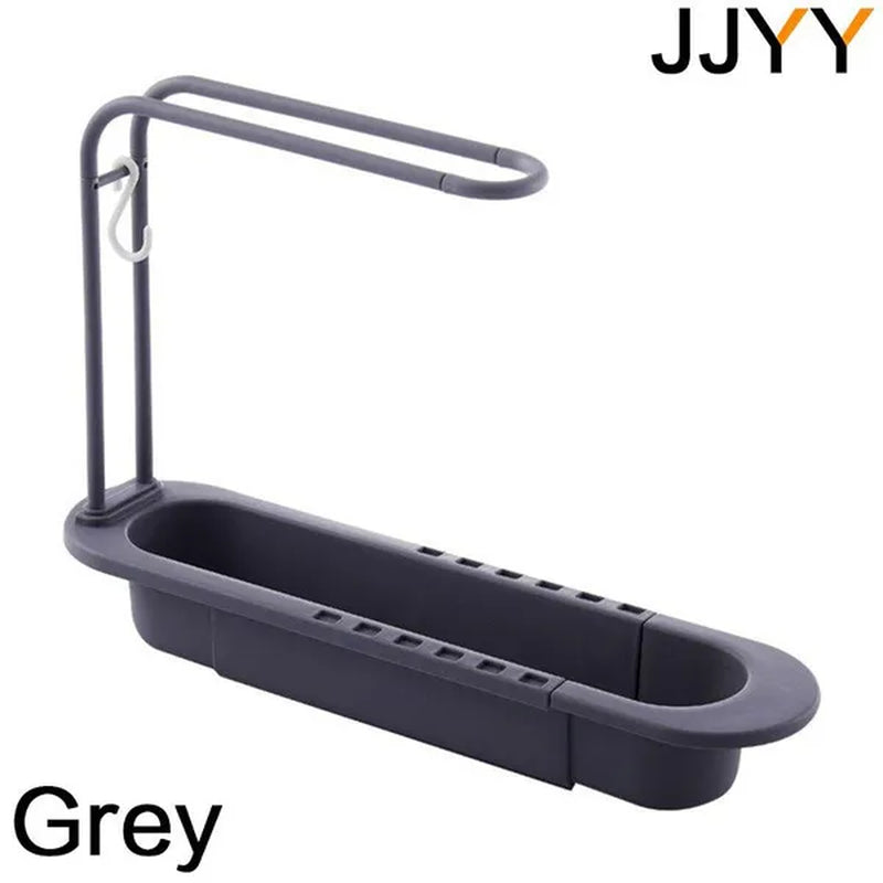 Buy now from NonynanaEssential  JJYY 1PC Kitchen Telescopic Sink Drain Rack Sink Dish Towels Soap Sponge Storage Basket Stonego Kitchen Tools Does not apply