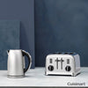 Buy now from NonynanaEssential  Cuisinart Style Multi Temp 1.7L Kettle & 4 Slot Toaster Set in Frosted Pearl, CPK160CSU Cuisinart