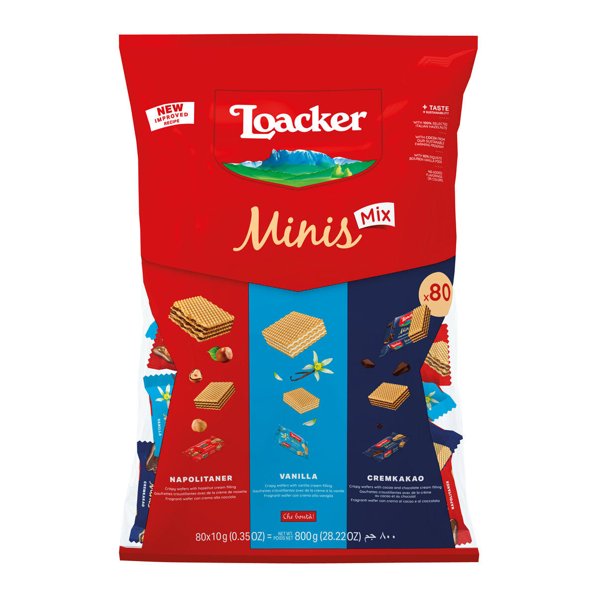 Buy now from NonynanaEssential  Loacker Mini Mix, 800G Loacker