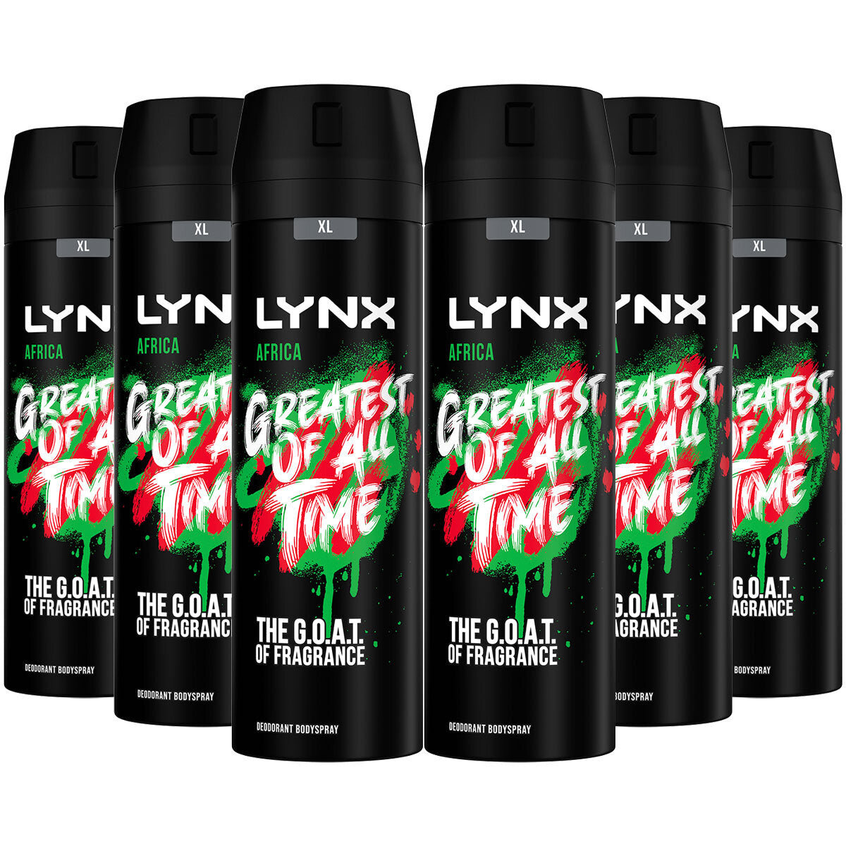 Buy now from NonynanaEssential  Lynx Body Spray Africa, 6 X 200Ml Lynx