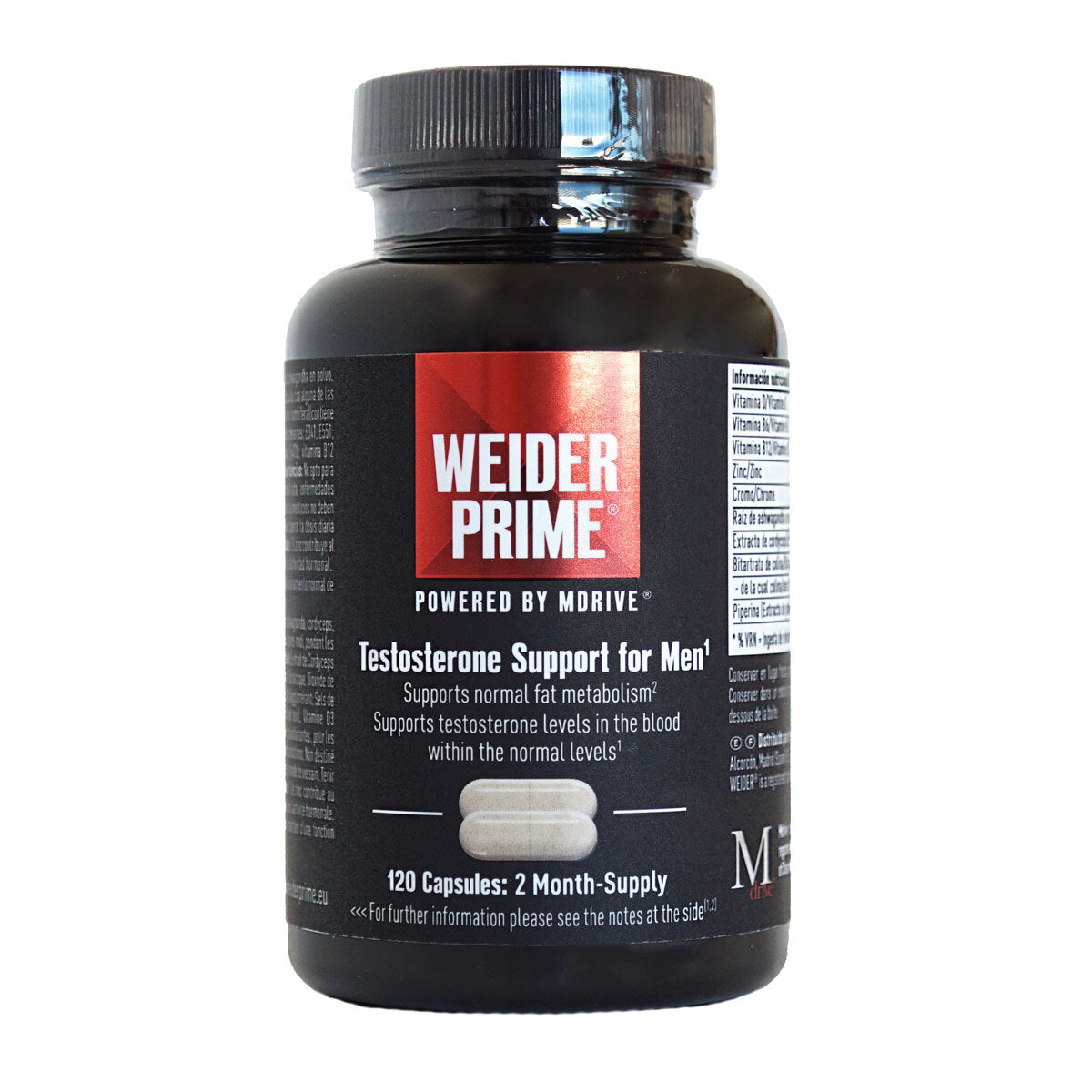 Buy now from NonynanaEssential  Weider Prime Testosterone Support for Men, 120 Count Weider