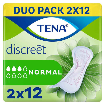 Tena Lady Discreet Normal, 2 X 24 Pack - Nonynana