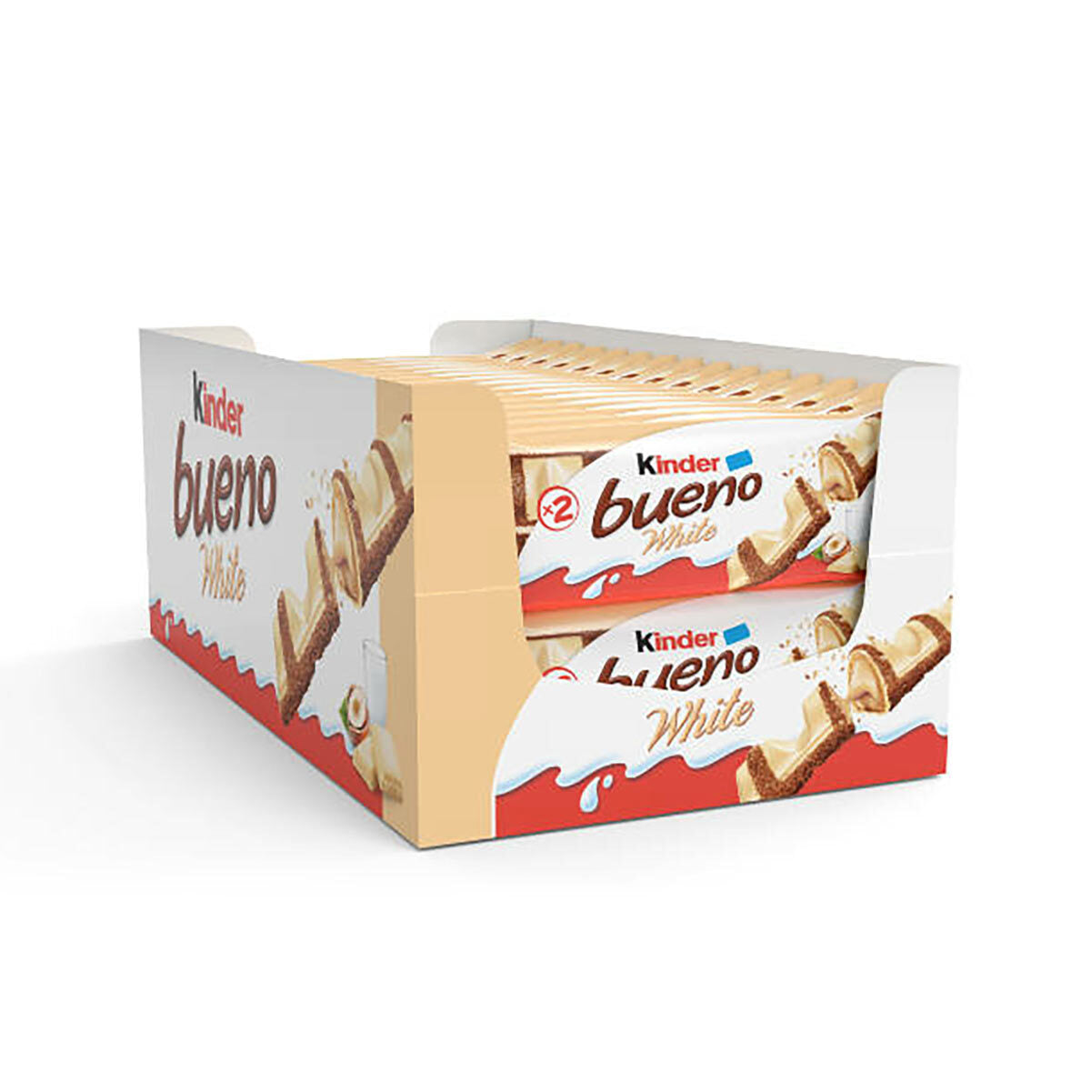 Buy now from NonynanaEssential  Kinder Bueno White Chocolate Bar, 30 X 39G Kinder