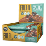 Buy now from NonynanaEssential  Fulfil Chocolate Salted Caramel Protein Bar Snack, 15 X 55G Fulfil