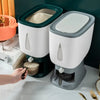 Buy now from NonynanaEssential  Household Rice Dispenser Large Capacity Automatic Rebound Food Grain Storage Container Does not apply