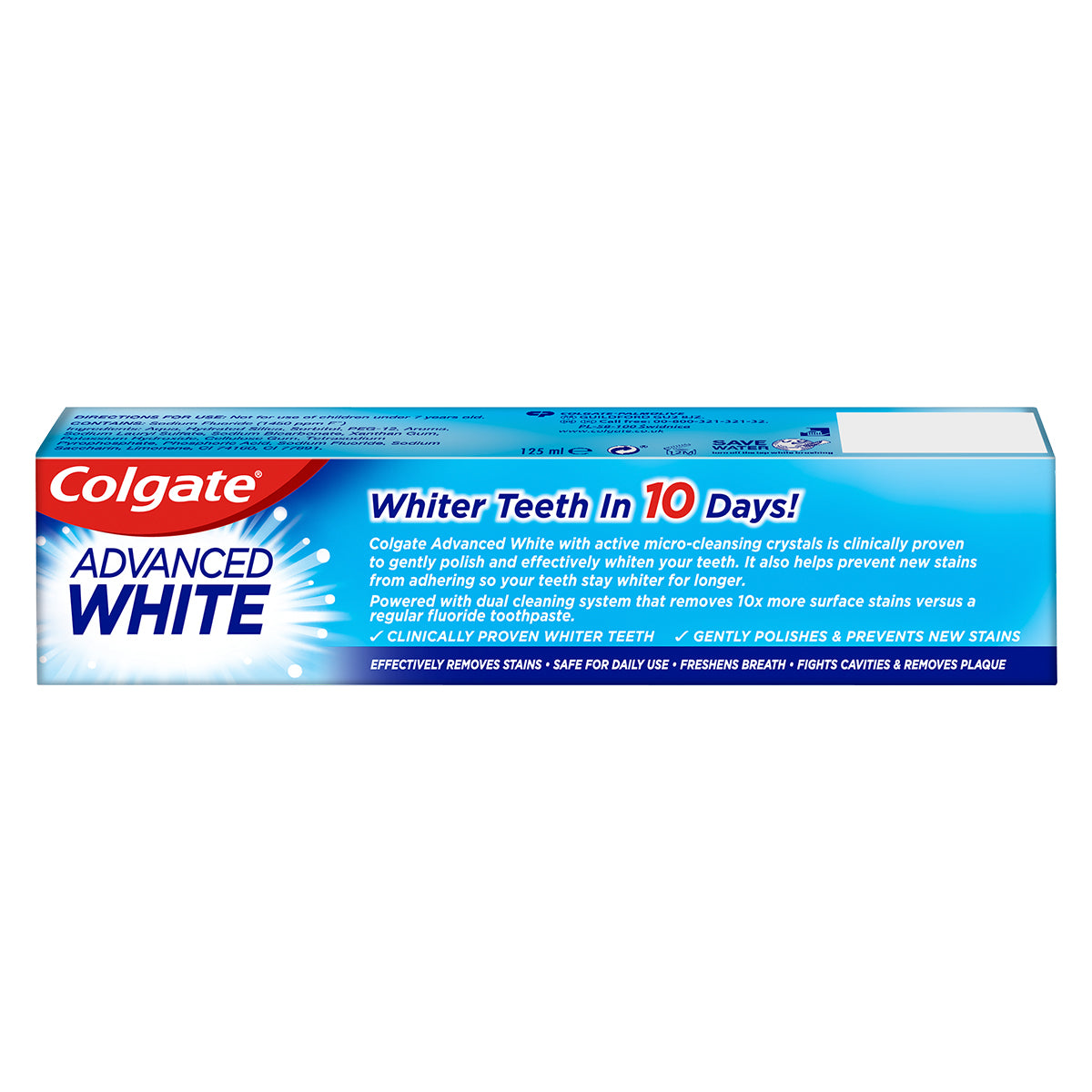 Buy now from NonynanaEssential  Colgate Advanced White Toothpaste, 6 X 125Ml Colgate