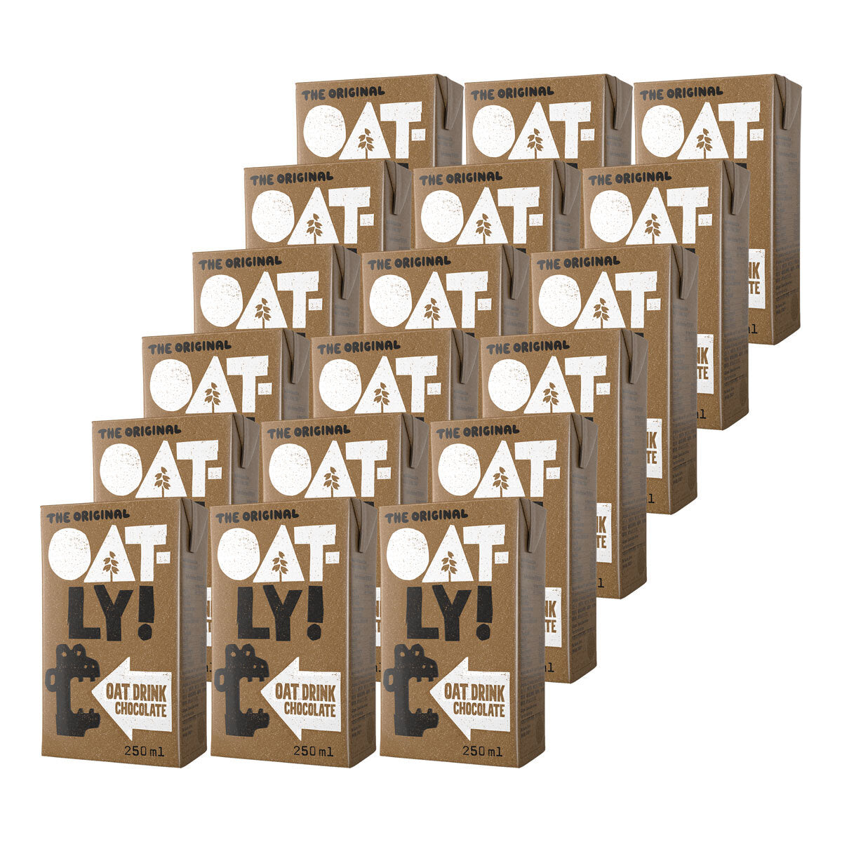 Buy now from NonynanaEssential  Oatly Oat Chocolate Drink, 18 X 250Ml Oatly