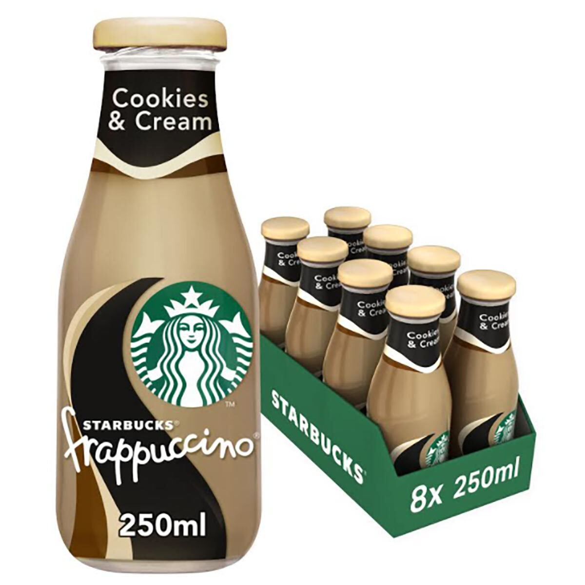 Buy now from NonynanaEssential  Starbucks Frappuccino Cookies and Cream, 8 X 250Ml Starbucks