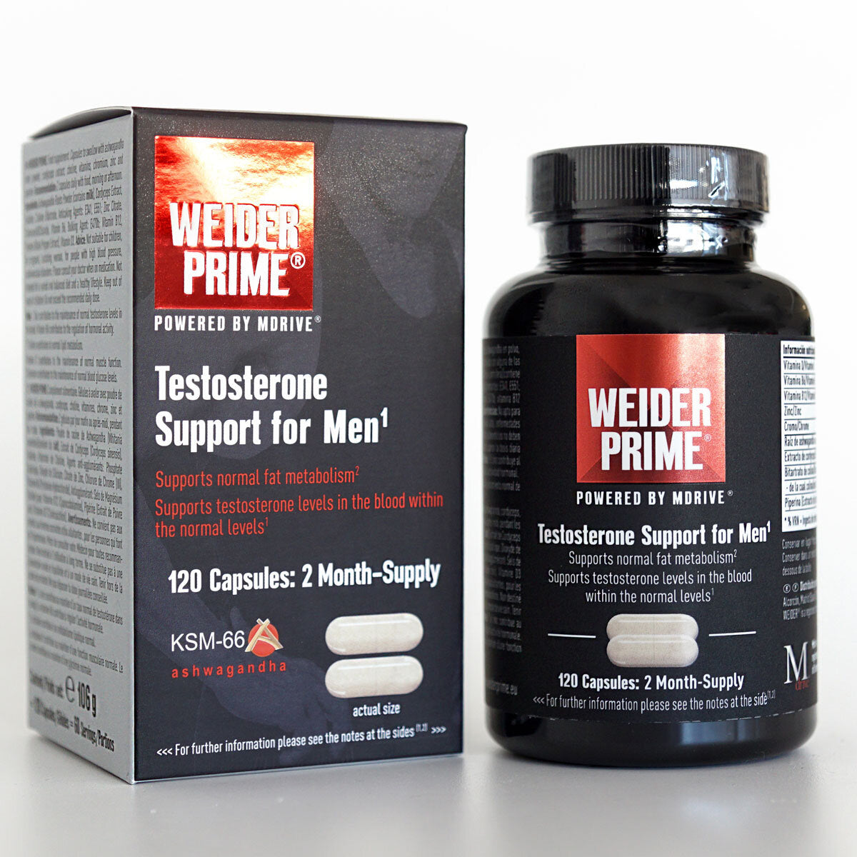 Buy now from NonynanaEssential  Weider Prime Testosterone Support for Men, 120 Count Weider