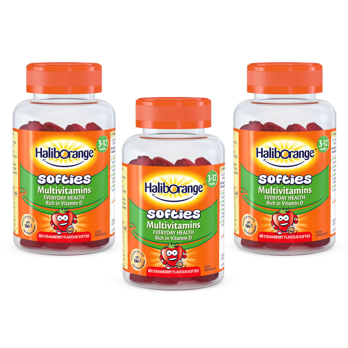 Buy now from NonynanaEssential  Haliborange Softies Strawberry Multivitamins, 3 X 60 Count HalibOrange